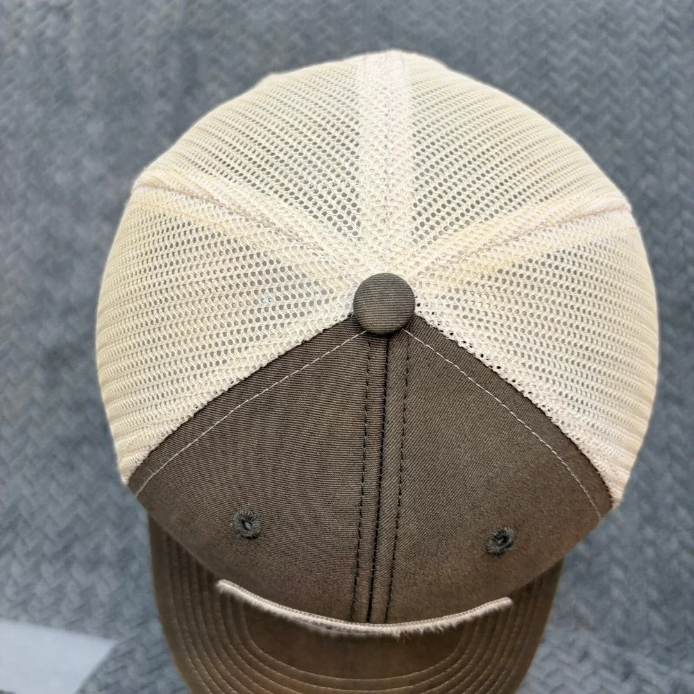 Whiskey Bent Hat Co Richardson 112 Trucker Hat Brown Cream Snapback Cap 0849